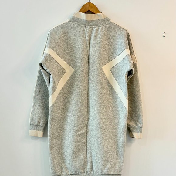 Scotch & Soda Gray Cream Colorblock Sweatshirt Knit Dress - Picture 4 of 7